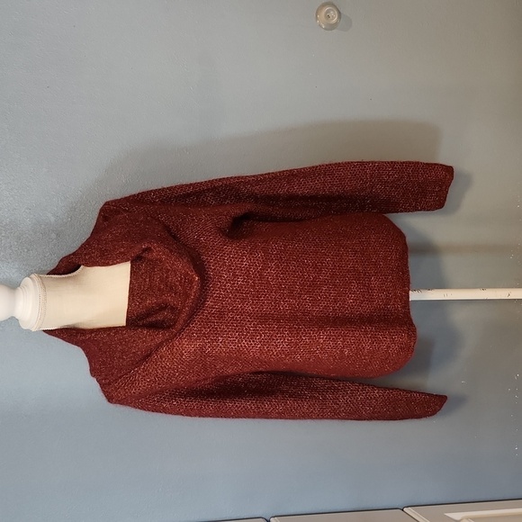 Victoria's Secret Sweaters - Victoria's Secret Moda International Mohair metallic gold cowl neck swea…